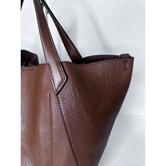 Michael Kors Brown Leather Tote Bag - Picture 5 of 12